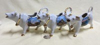 Metz, Mont St Michelle and Gererdmer souvenir cow creamers