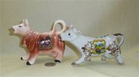 Two Schwarzwald souvenir cow creamers