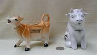 Two Australian souvcenir cow creamers