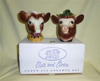 Elsie and Elmer sugar and creamer in original box