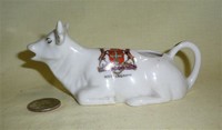Shelly China Notti9ngham crested cow creamer