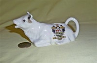 Gemma Blackpool crested cow creamer