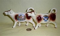 Wiesbaden & Butzbach souvenir Goebel cow creamers