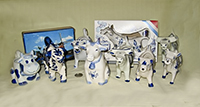 misc delft souvenir cow creamers