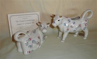 Lenox French Country Cow creamer & sugar