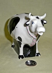 Tom Hatton standing cow creamer, front