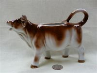 Brown Goebel cow creamer