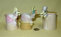 Horchow Mother Goose creamer and Mate sugar