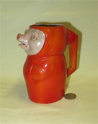 S&V Red wrapped pig creamer, side