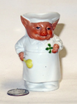 white chef pig likely not S&V