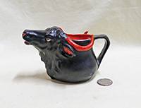 Black Royal Baureuth water buffalo head creamer