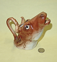 Large Austrian bull head creamer