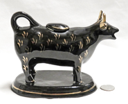 Jackfield souvenir cow creamer from Abertillery2