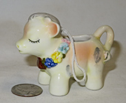 Christmas ornament cow creamer