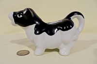 MCS black & white cow creamer