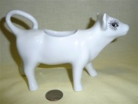 French white cow creamer