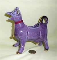 Purple Elsie cow creamer knock-off