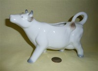 Global Art light blue cow creamer