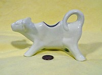 Macy's white cow creamer