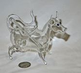 Small glass cow creamer