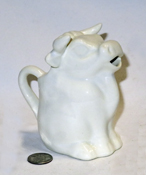 Coventry white cow creamer