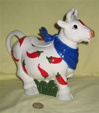 a cow teapot