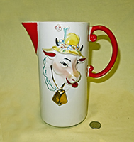 Regal Pottery Co's Old McDonald Farm cow pitcher