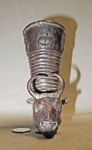 Silver 500bce Persian bullhead rhyton front