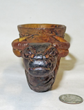 rock crystal rhyton, front