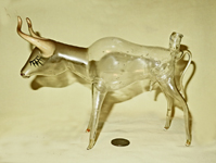 glass bull decanter