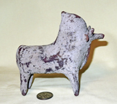 small terracotta rhyton