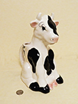 Mexican stoneware cow pitcher