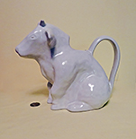 Squat white cow pitcher by Potterybarn