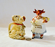 2 German humerous cow creamers