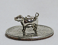 Peter Acquisto doll house silver cow creamer