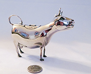 Georg RFoth, Hanau silver cow creamer