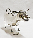 London import Dutch silver cow creamer, top