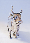Poss French silver cow creaner, front