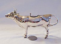 German silver cow creamer