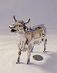 Plain silver cow creamer