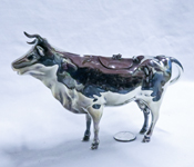 English poss Ernest Drew silvver cow creamer