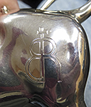 Rump mark on Spanish silver vcow creamer