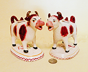 2 brown and white Kent style creamers bougth in UK in 96 &97