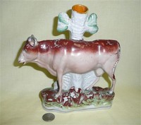 Brown bull spill vase cow creamer