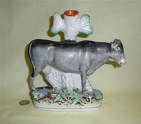 Grey bull spill case cow creamer