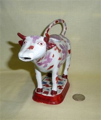 Probable Glamorgan cow creamer, front