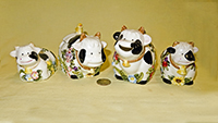 Longrich cow creamer, sugar, and S&P