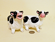 Macy's B&W cow creamer and sugar