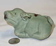 Chinese celadon suiteli of kneeling water buffalo