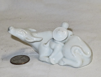 Japanese porcelain boy on water buffalo